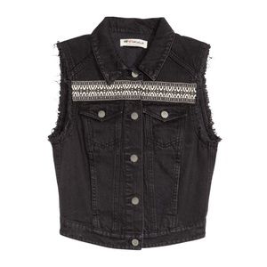H&M Loves Coachella Embroidered Denim Vest